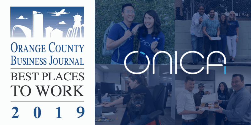 Onica Ranks #10 on Orange County Business Journal's Best Places to Work 2019